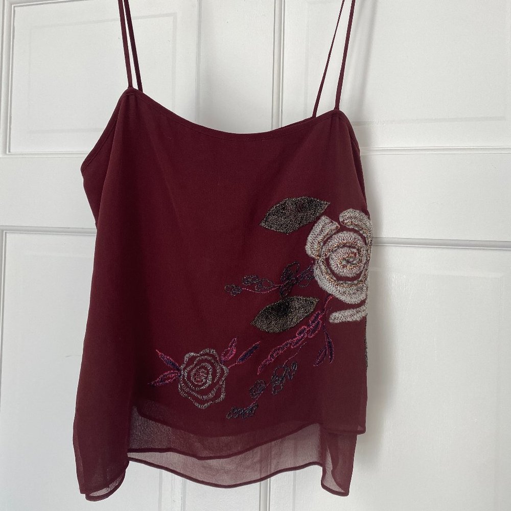 Burgundy Camisole Top NWT by BCBG - Picture 3 of 4